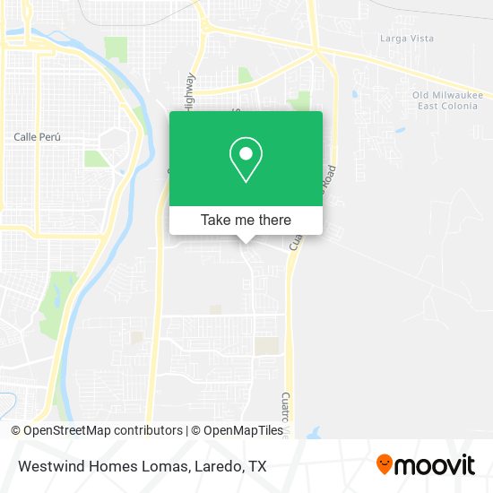 Mapa de Westwind Homes Lomas