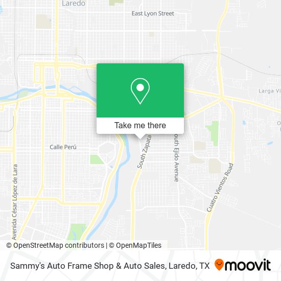 Sammy's Auto Frame Shop & Auto Sales map