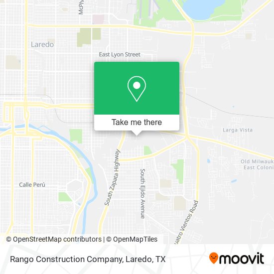 Rango Construction Company map