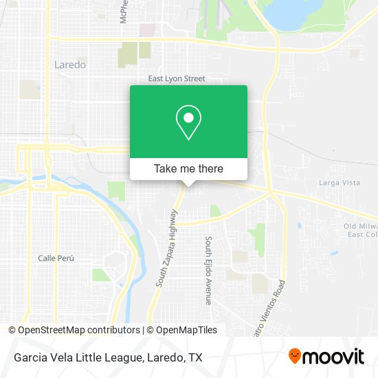 Garcia Vela Little League map