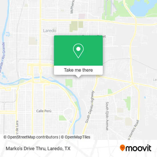 Marko's Drive Thru map