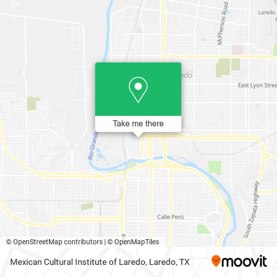 Mexican Cultural Institute of Laredo map