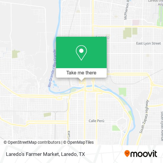 Laredo's Farmer Market map