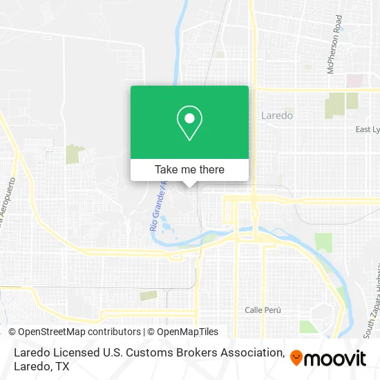 Laredo Licensed U.S. Customs Brokers Association map