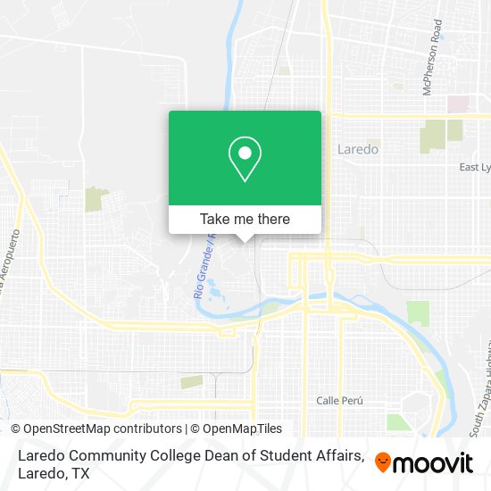 Laredo Community College Dean of Student Affairs map