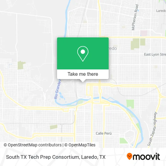 South TX Tech Prep Consortium map