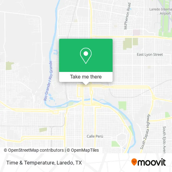 Time & Temperature map