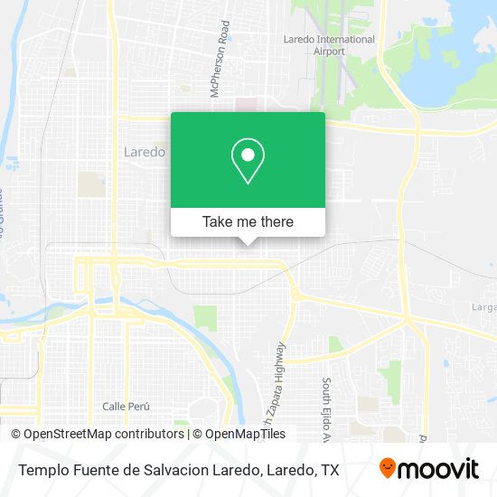 Templo Fuente de Salvacion Laredo map