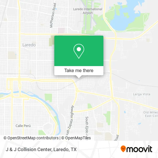 J & J Collision Center map