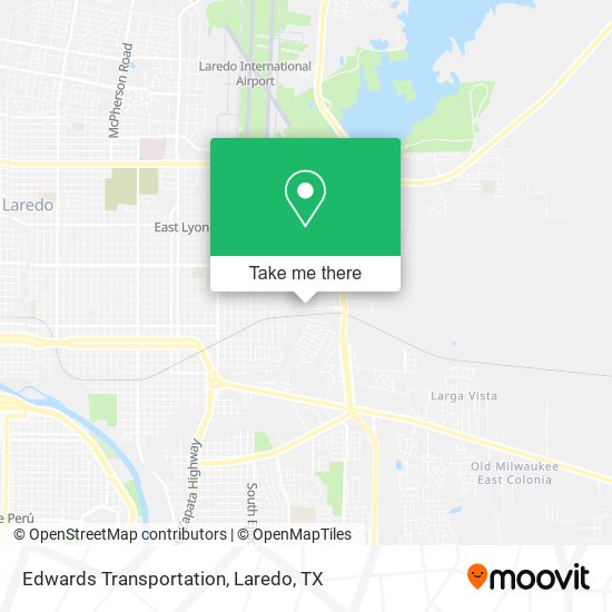 Edwards Transportation map