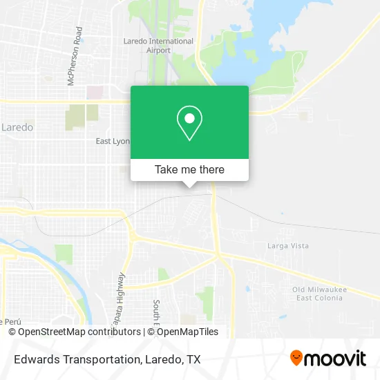 Edwards Transportation map