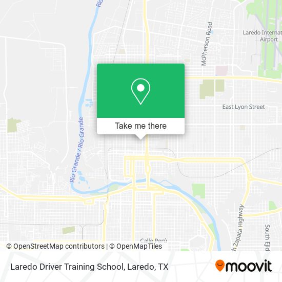 Mapa de Laredo Driver Training School