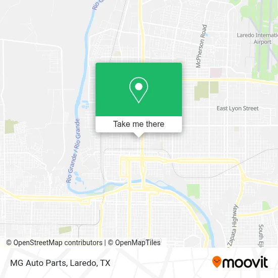MG Auto Parts map