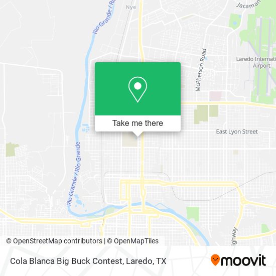 Cola Blanca Big Buck Contest map