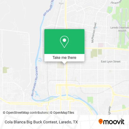 Cola Blanca Big Buck Contest map
