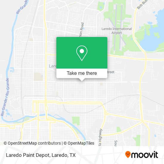 Laredo Paint Depot map