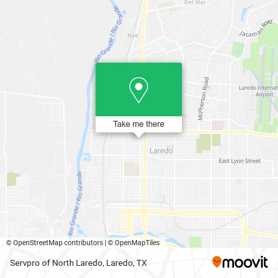 Servpro of North Laredo map