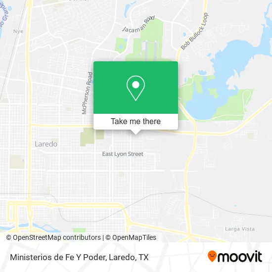 Ministerios de Fe Y Poder map