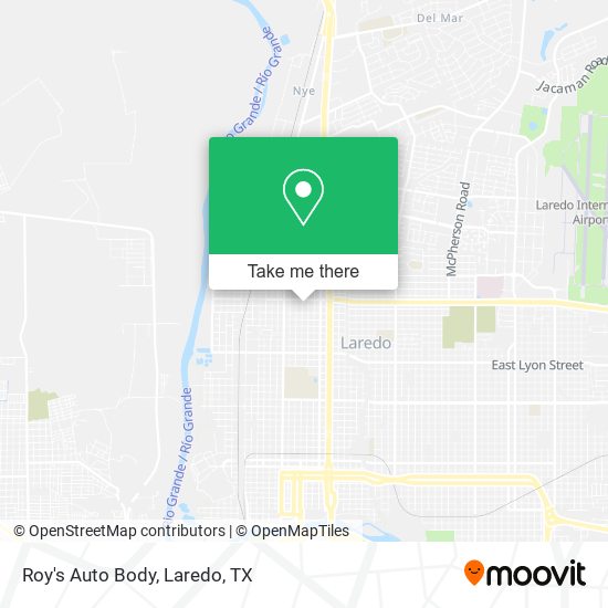 Roy's Auto Body map