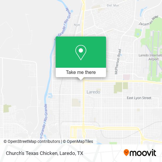 Mapa de Church's Texas Chicken