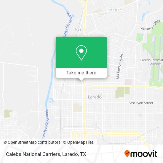 Calebs National Carriers map
