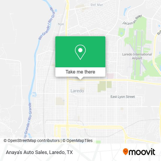 Anaya's Auto Sales map