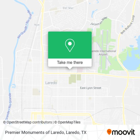 Premier Monuments of Laredo map