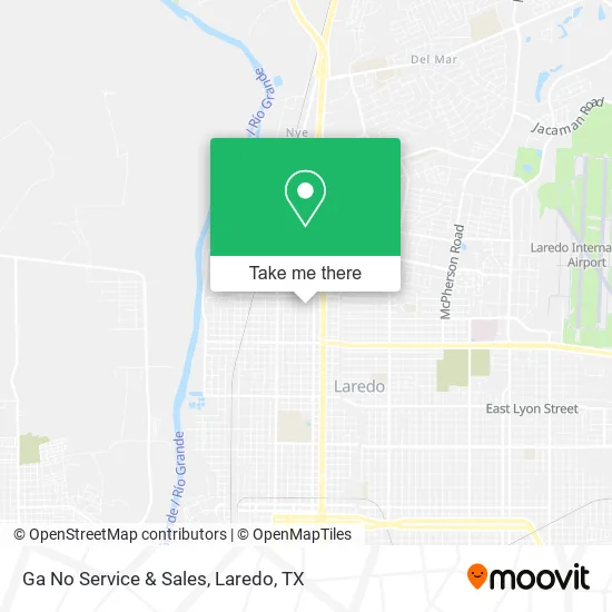 Ga No Service & Sales map