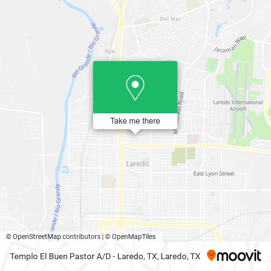 Templo El Buen Pastor A / D - Laredo, TX map