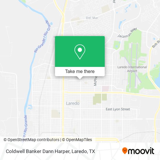 Coldwell Banker Dann Harper map