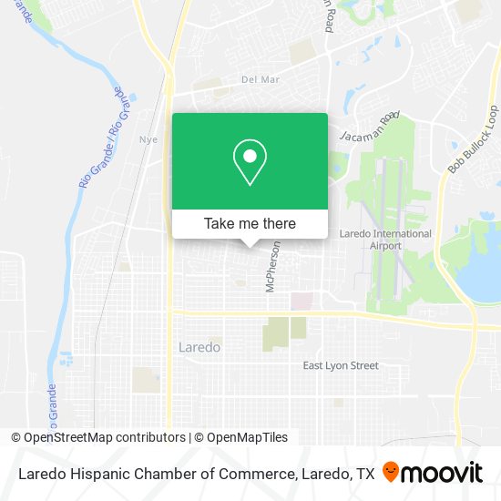 Laredo Hispanic Chamber of Commerce map