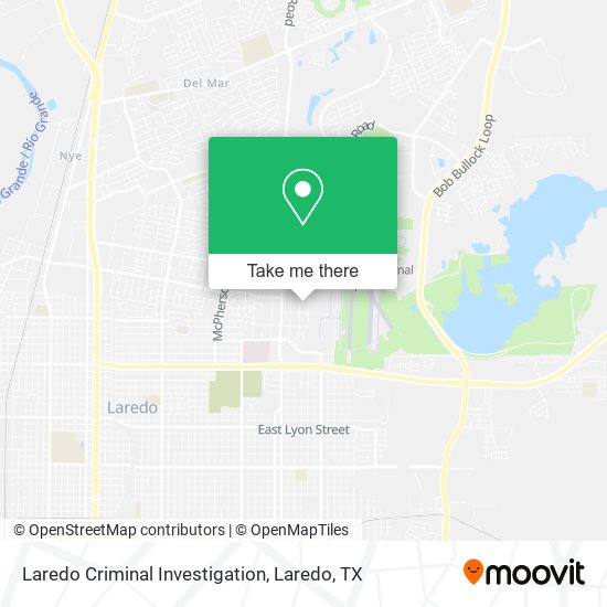 Laredo Criminal Investigation map