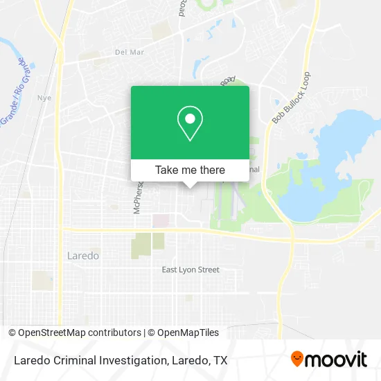 Laredo Criminal Investigation map