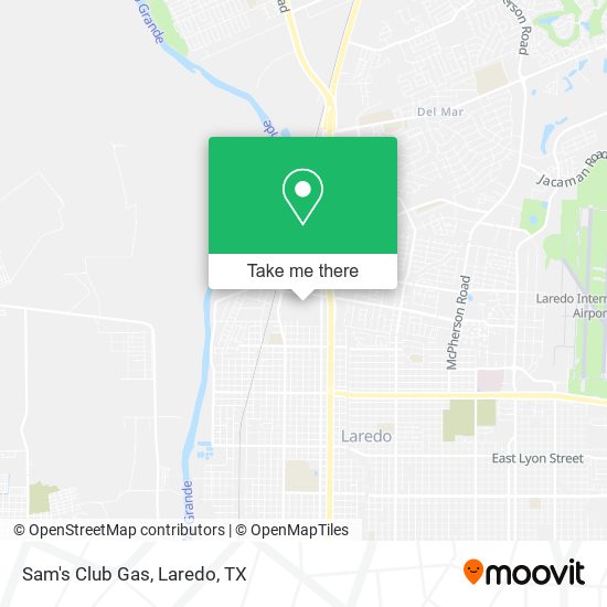 Sam's Club Gas map