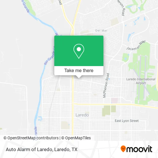 Auto Alarm of Laredo map