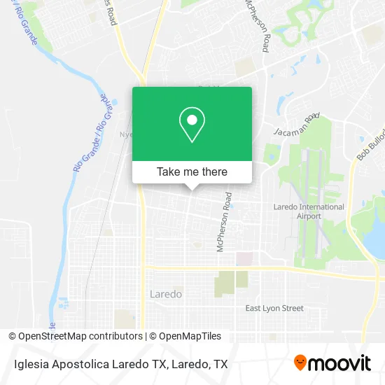 Mapa de Iglesia Apostolica Laredo TX