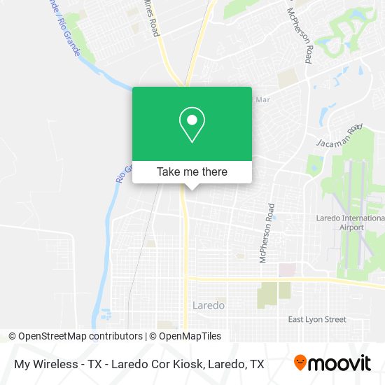My Wireless - TX - Laredo Cor Kiosk map