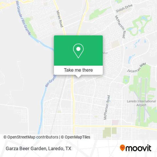 Garza Beer Garden map
