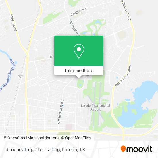 Jimenez Imports Trading map