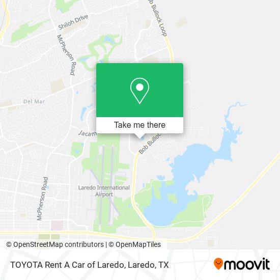 TOYOTA Rent A Car of Laredo map