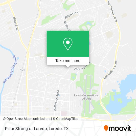 Pillar Strong of Laredo map