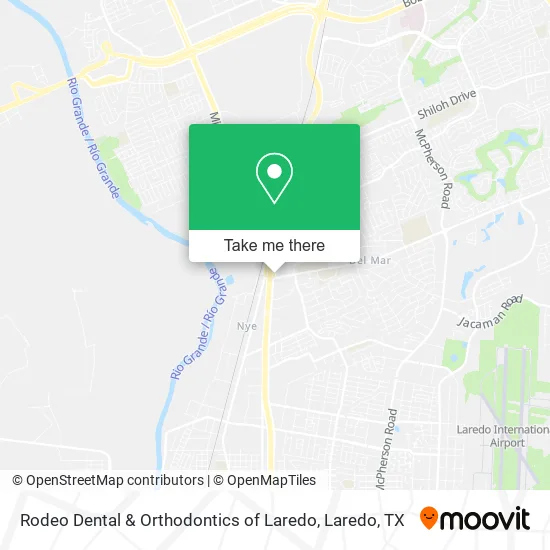 Rodeo Dental & Orthodontics of Laredo map
