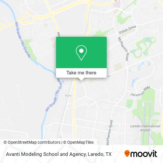 Avanti Modeling School and Agency map