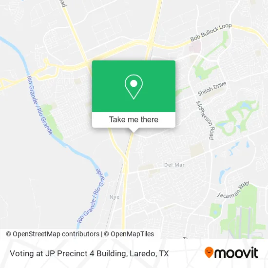 Voting at JP Precinct 4 Building map