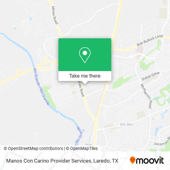 Manos Con Carino Provider Services map