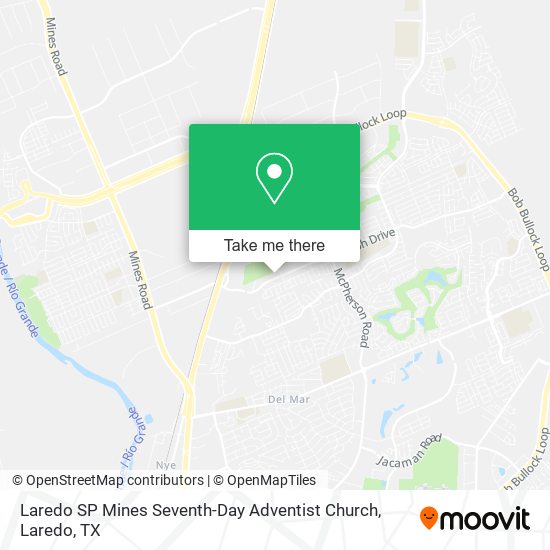 Laredo SP Mines Seventh-Day Adventist Church map