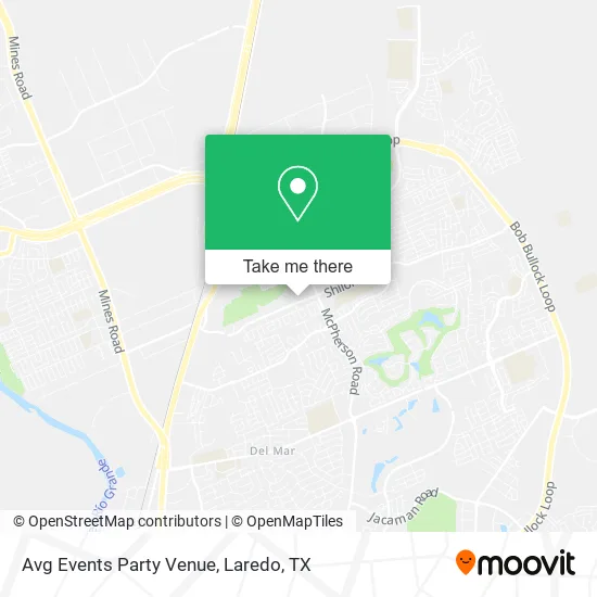 Avg Events Party Venue map