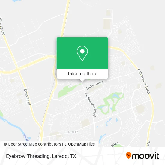Eyebrow Threading map