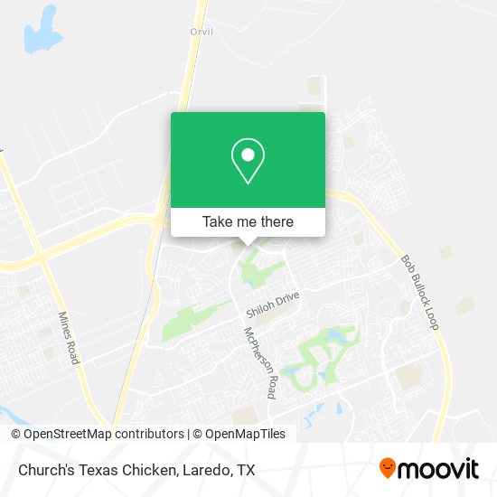 Church's Texas Chicken map