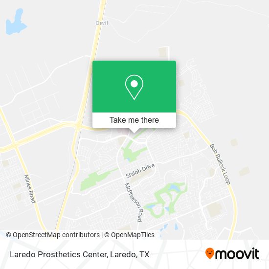 Laredo Prosthetics Center map